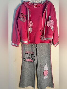 Y2K Vintage 3 Piece Lipstik Brand Pink Sweats​